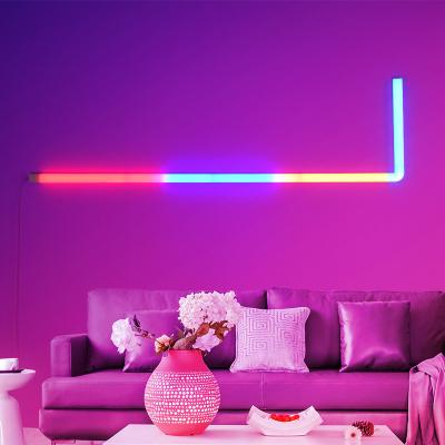 China Zhongshan Industrial Led Rgbw Smart Color Smart Wall Light Plug In Sconce Magnetic Suction Wall Splicing Light for sale