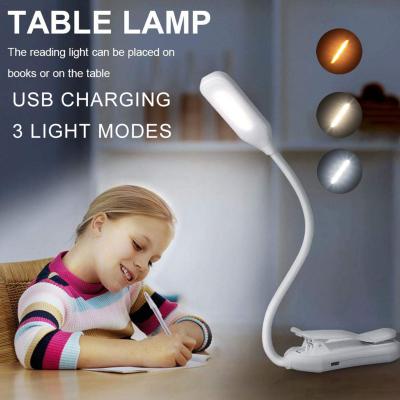 China Modern Powerful Luminous Folding Cable Multifunctional Pocket USB Charging Led Book Reading Lights Clip Blue Light Book Light for sale