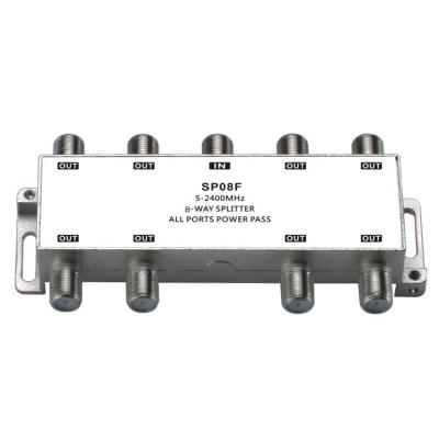 China Receive Satellite TV Signals SP-08F Hot Selling Satellite Splitter 8 Way 5 -2400MHz Satellite Splitter for sale