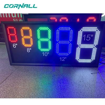 China Outdoor Gas Station Price Sign Weather Proof Led Gas Price Digital Number Signs 4inch for sale