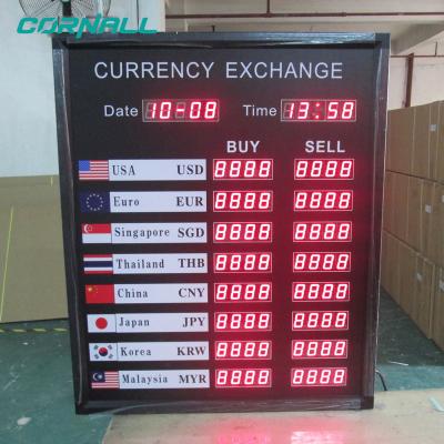 China Bank Interest Rate Display Digital Forex Currency Exchange Rate Board for sale