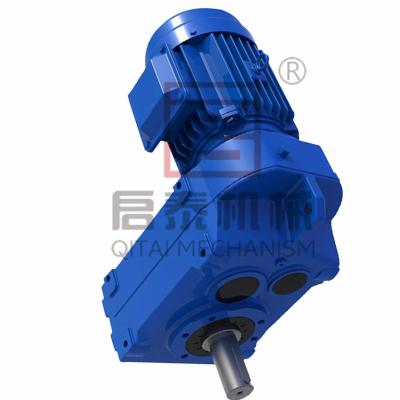 China S Series Parallel Machinery / Shaft Fland Rigid Tooth Fland Cast Iron / Customer Requirements F K R Forged Steel Bevel Helical Geared Motors With Three Phase Motor for sale