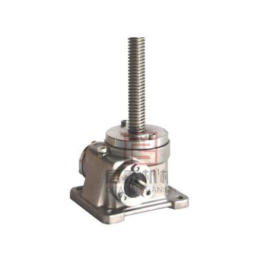 China SPIRAL BEVEL GEAR screw Jack, 1 ton stainless steel AISI 304 as standard for all components for sale