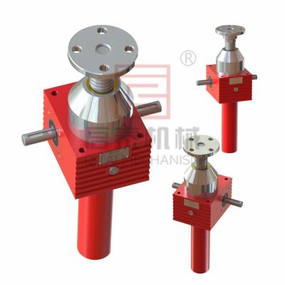 China SPIRAL GEAR Auger Lift in Ball High Quality Screw Jack with Flange End Head QTB/SJB for sale