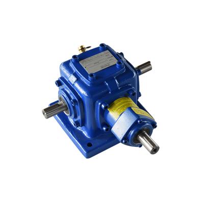 China Cast Iron T Series Spiral Bevel Gear Steering Box Customized Right Angle Steering Box On Request for sale