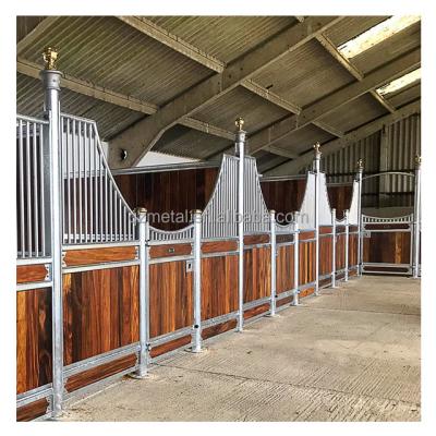 China Easy Assembled Internal Galvanized Trusses Metal Carport Comfortable Horse Stable for sale