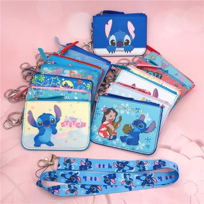 China Fashion Dot Card Olive Coin Purse Key Hook Rope Bus Entrance Guard Card ID Holder Certificate Cover for Kid Gifts for sale