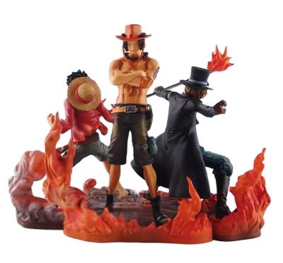 China Funny Sabo Monkey D Luffy Portgas D Ace SABO One Piece Anime Figure for sale