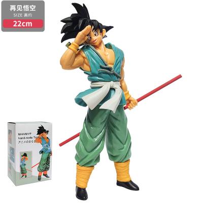 China DBZ Funny Dragon Son Goku Anime Figure Toy Collection Doll 22cm for sale