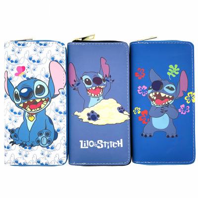 China Cartton PU Waterproof Soft Leather Lilo and Stitch Wallet Japanese Anime Demon Slayer Blade Wallet Collection for sale