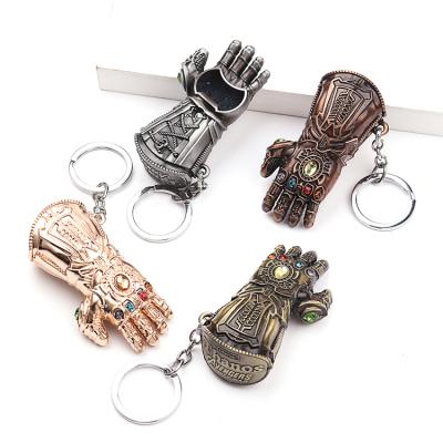 China Souvenir Gifts Promotion Luxury Custom Design Anime Metal Car Accessory Key Chain Ring Boxing Mittens Fast And Furious Key Chain for sale