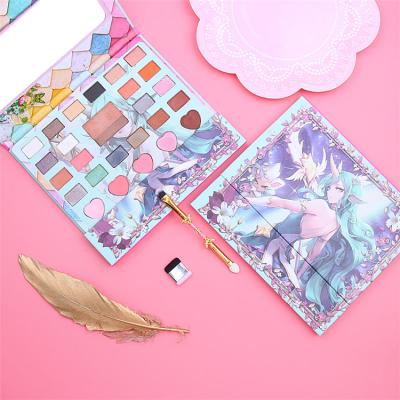 China Waterproof Eyeshadow Palette Glitter Makeup Set CARDCAPTER Japanese SAKURA Anime Cosmetics With Brush 26 Colors Matte Eye Shadow Palette for sale