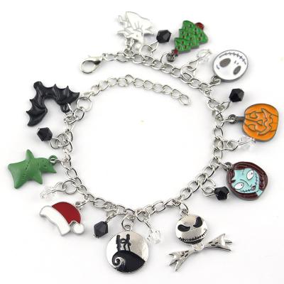 China The Other Anime The Nightmare Before Jack Skeletron Sally Zero Christmas Charm bracelet for sale