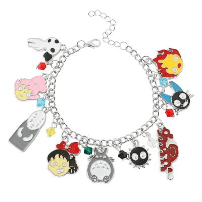 China Vivid Cute New Arrival Away No Face Man Tonari No Totoro Charms Bracelet For Kid Gifts for sale