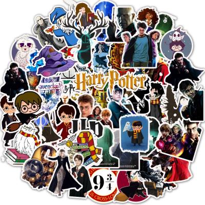 China 50Pcs Harry Stickers Waterbottles Luggage Laptop Cartoon Sticker Skateboard Waterproof Sticker for Kids Diy Table Phone Stickers for sale