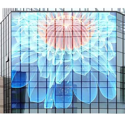 China High Quality Indoor P3.9-7.8 2000nits Mesh Screen Building Led Advertising transparent 500*1000mm TSIT3.9- 7.8(20) for sale