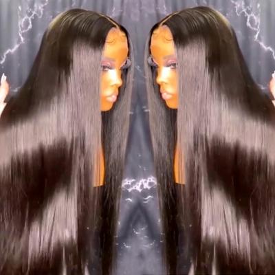 China Msjoli 100% Human Hair Wholesale Cheap 13x4 Lace Frontal Wig Natural Silky Straight Wig For Brazilian Hair Color Woman 180% Density for sale