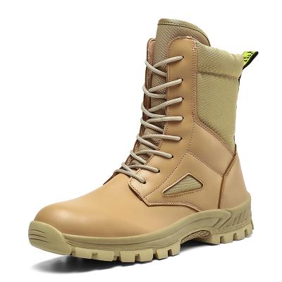 China Fashion Trend Men's Boots Winter Army Outdoor Leather Military Breathable Combat Boots Plus Size39-47 Desert Boots Men Increasing Shoes for sale