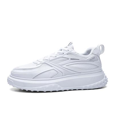 China 2021 New Arrival Chunky White Fashion Trend Shoes Men's Lace-Up Breathable Sports Shoes for sale