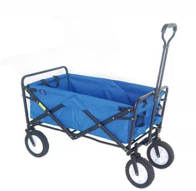 China Iron Hand Foldable Wagon Cart Corrosion Resistance Folding Garden Trolley for sale