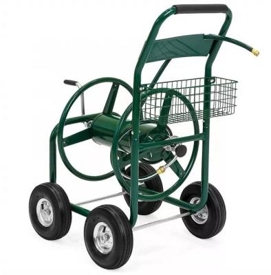 China Customized Four-wheel Garden Hose Reel Cart for Expanding Hose Industrial Durability for sale