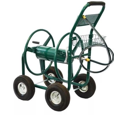 China Stainless Steel Heavy Duty 4-Wheel Hose Reel Cart for Customized Industrial Solutions for sale