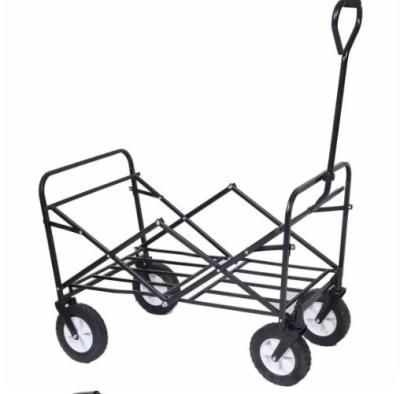 China Iron Folding Utility Wagon with Roof and Foldable Handcart 300LBS Capacity for sale