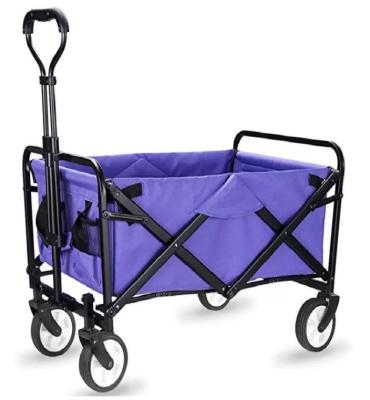 China Easy Carrier Foldable Wagon Cart Gardening Convenient 4 Wheel Folding Wagon for sale