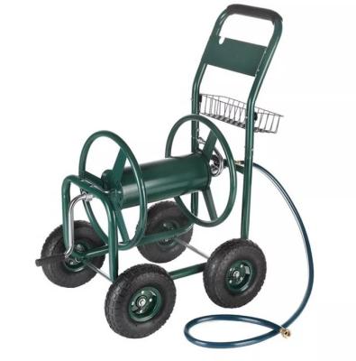 China Make Watering Your Garden a Breeze with this Green Garden Hose Reel Cart and Ergonomic Handle for sale