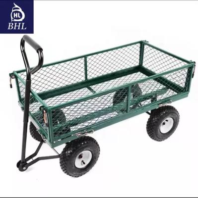 China Steel Garden Wagon Highly Recommended for Home by Foreign Customers at Qingdao Port for sale