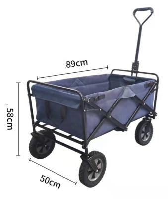 China Portable 300LBS Folding Camping Wagon Garden Cart Shopping Trolley with Portable Design for sale