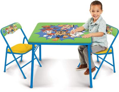 China Versatile Metal Kids Folding Table And Chairs Set Suitable For Indoor And Outdoor for sale