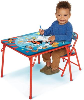 China Modern Folding Kids Tables And Chairs Set Of Kids Study Adjustable Table Furniture for sale