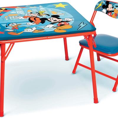 China Metal Kids Folding Table And Chairs Set Easy Removal Advantage Main Material Metal for sale