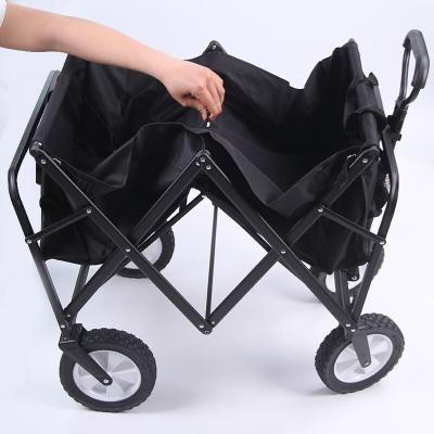 China Collapsible Iron Wagon Carts for Easy Outdoor Transport Dimension L x W x H 86*46*85 for sale