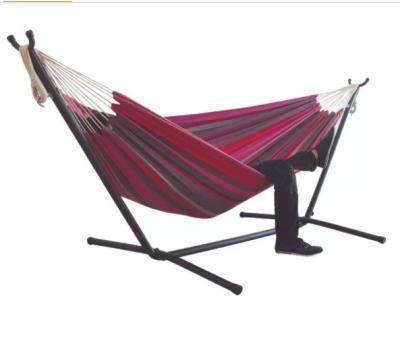 China Outdoor Furniture Cotton Hammock Stand Swings for Garden and Camping for sale