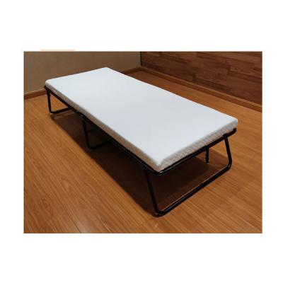 China Black Rollaway Guest Comfortable Hotel Frame Single Folding Metal Bed for Outdoor Trips for sale