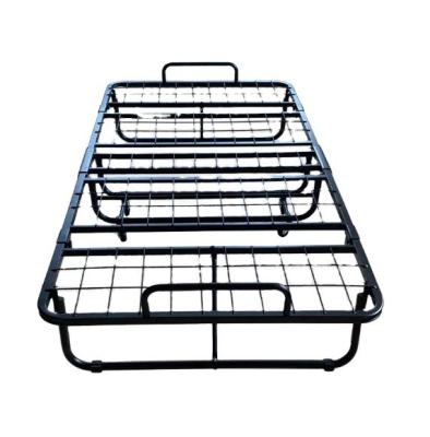 China Hotel Black Folding Rollaway Bed for Convenient and Comfortable Sleeping Arrangements for sale