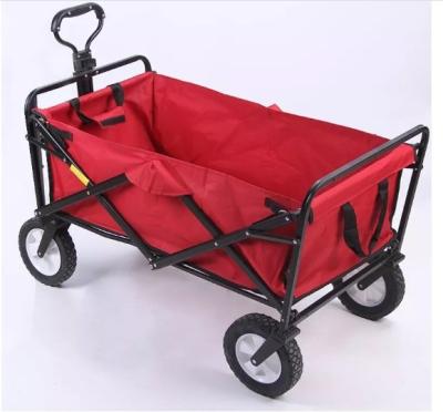 China 120l Capacity Easy Folding Four-wheel Wagon Cart for Garden and Outdoor Camping Needs for sale