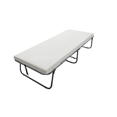 China Lightweight Folding Bed Frame with Thick Memory Foam Mattress School Office Made Easy for sale