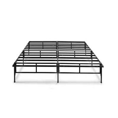 China Convenient Metal Platform Double Folding Bed Frame for Full Size Bedroom and Hotel for sale