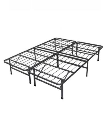 China Hotel Folding Metal Bed Frame Tubular Steel metal platform bed frame for sale