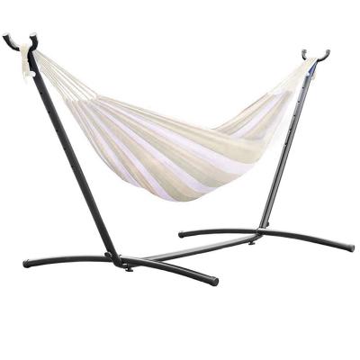 China Soft Hammock Swing Chair Lightweight 15.7LBS Canvas Hammock With Stand for sale