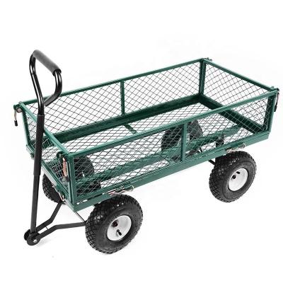 China 200KGS Weight Capacity Four-wheel Portable Heavy Duty Steel Beach Wagon for Car Tools for sale