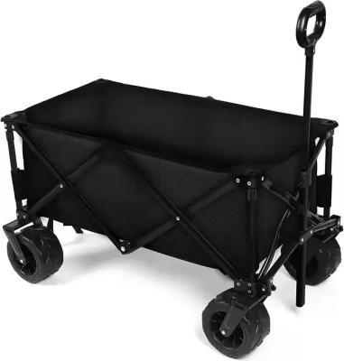 China GOURD Steel Plastic Four-Sided Folding Wheelbarrow Cart Customizable OEM Hand Trolley Cart with Four-Wheel Platform for sale