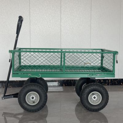 China 86*46*51cm Garden Wagon Cart with Pneumatic Wheels Delivery Time 15-20 Days for sale