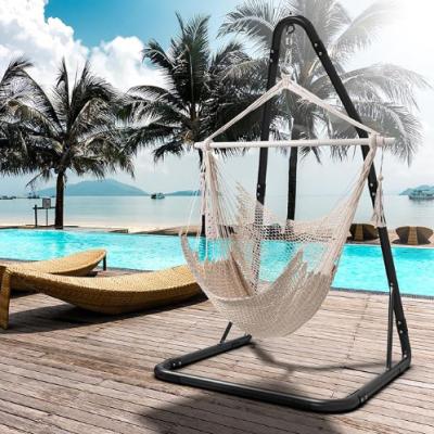 Chine Emballage du courrier inclus Relaxation hammock fauteuil à bascule avec cadre en tubes de fer à vendre
