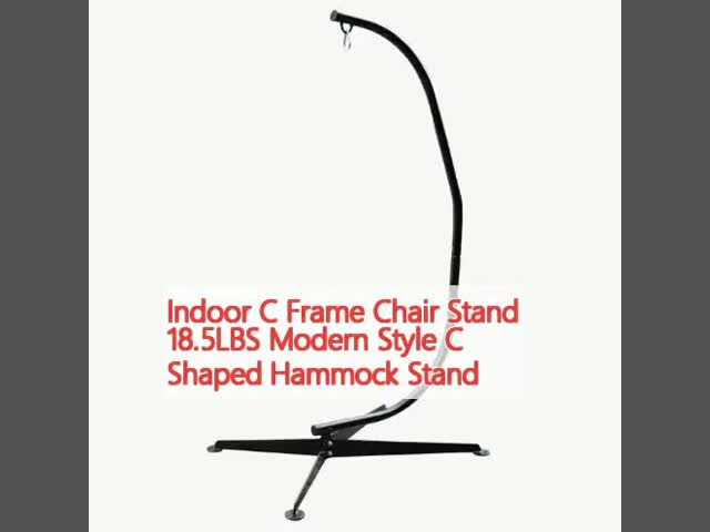 Indoor C Frame Chair Stand 18.5LBS Modern Style C Shaped Hammock Stand