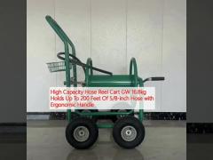 High Capacity Hose Reel Cart GW 16.8kg Holds Up To 200 Feet Of 5/8-inch Hose with Ergonomic Handle