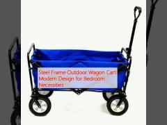 Steel Frame Outdoor Wagon Cart Modern Design for Bedroom Necessities